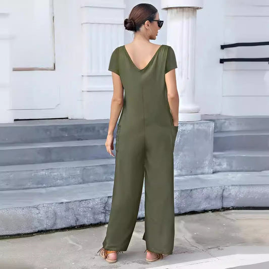Women Comfortable Jumpsuit with Pockets Ivyshape