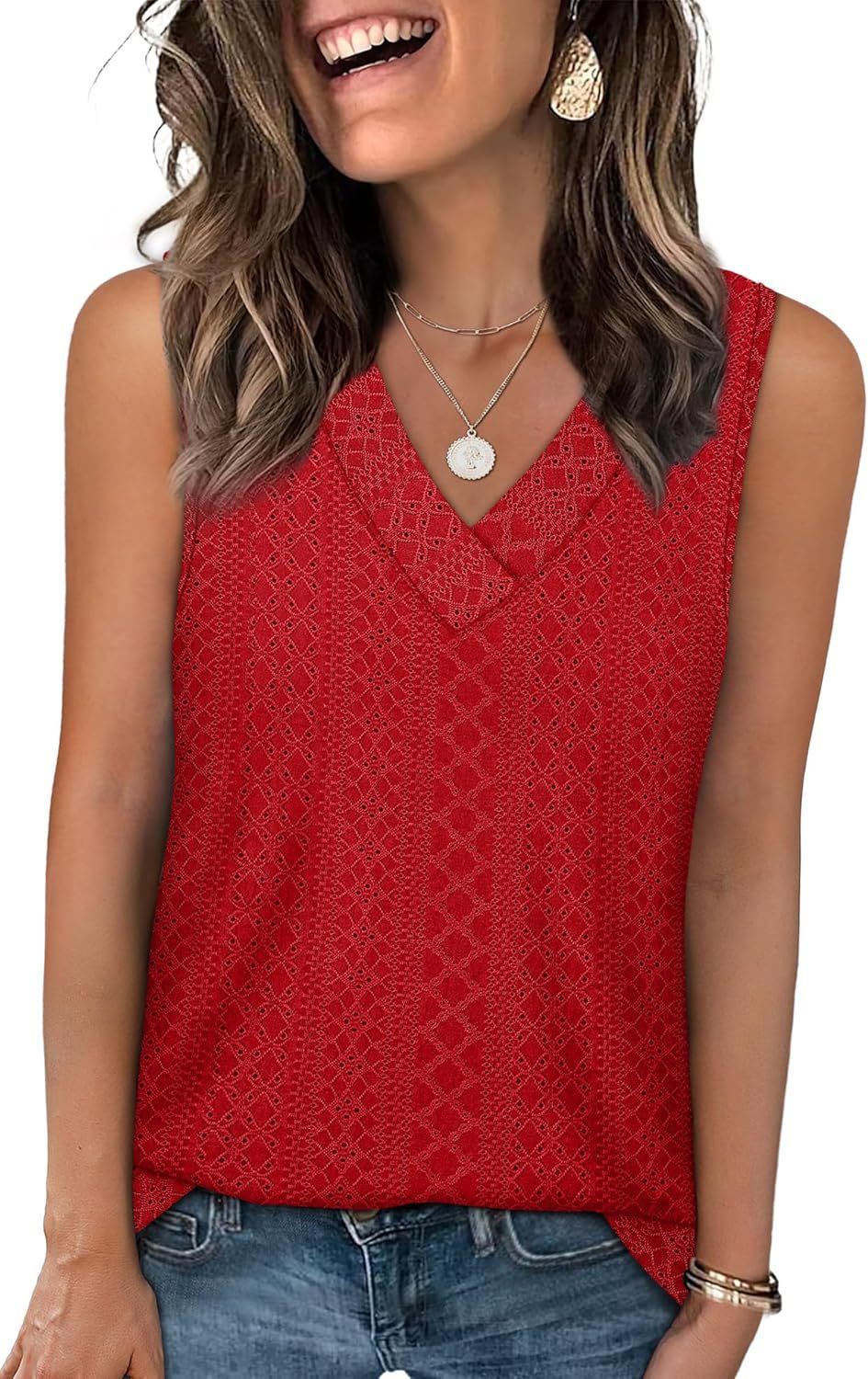 Women Lightweight Textured Tunic Top Ivyshape