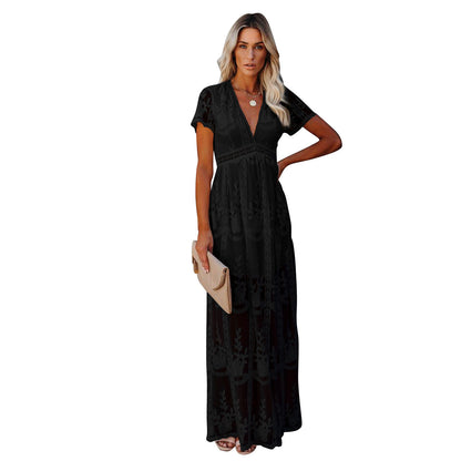 Women Elegant Embroidered Maxi Dress Ivyshape
