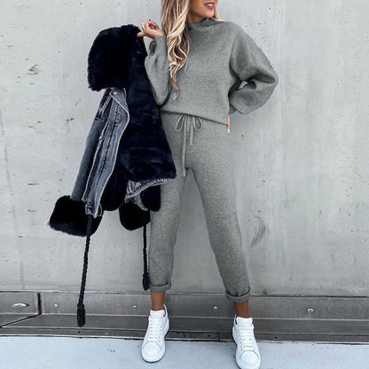 Women's Comfortable Lounge Suit with Loose Fit and Elastic Waist Ivyshape