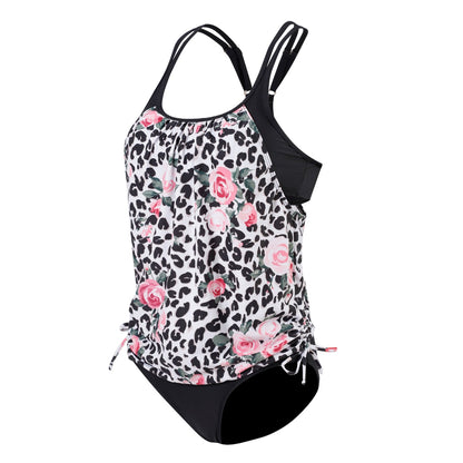 Women’s Tankini with floral print and sporty cut Ivyshape