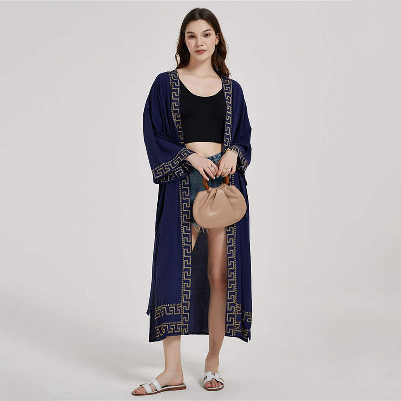 Ladies elegant kimono with elaborate decorations Ivyshape