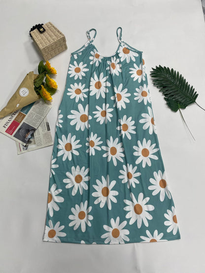Women’s Casual Floral Maxi Dress Ivyshape