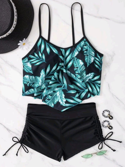 Women Sporty Crop Top and Shorts Set Ivyshape