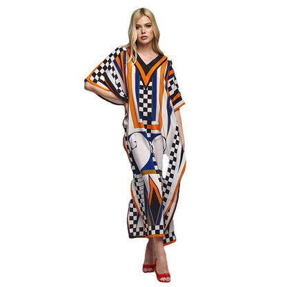 Women Floor-Length Kaftan with artistic Baroque design Ivyshape