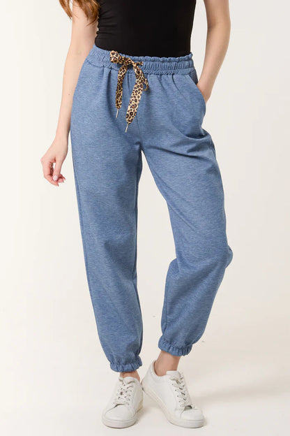 Women's Relaxed Fit Jogging Pants with Drawstring Ivyshape