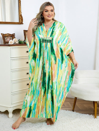 Women's Long Beach Robe with Flowing Silhouette Ivyshape