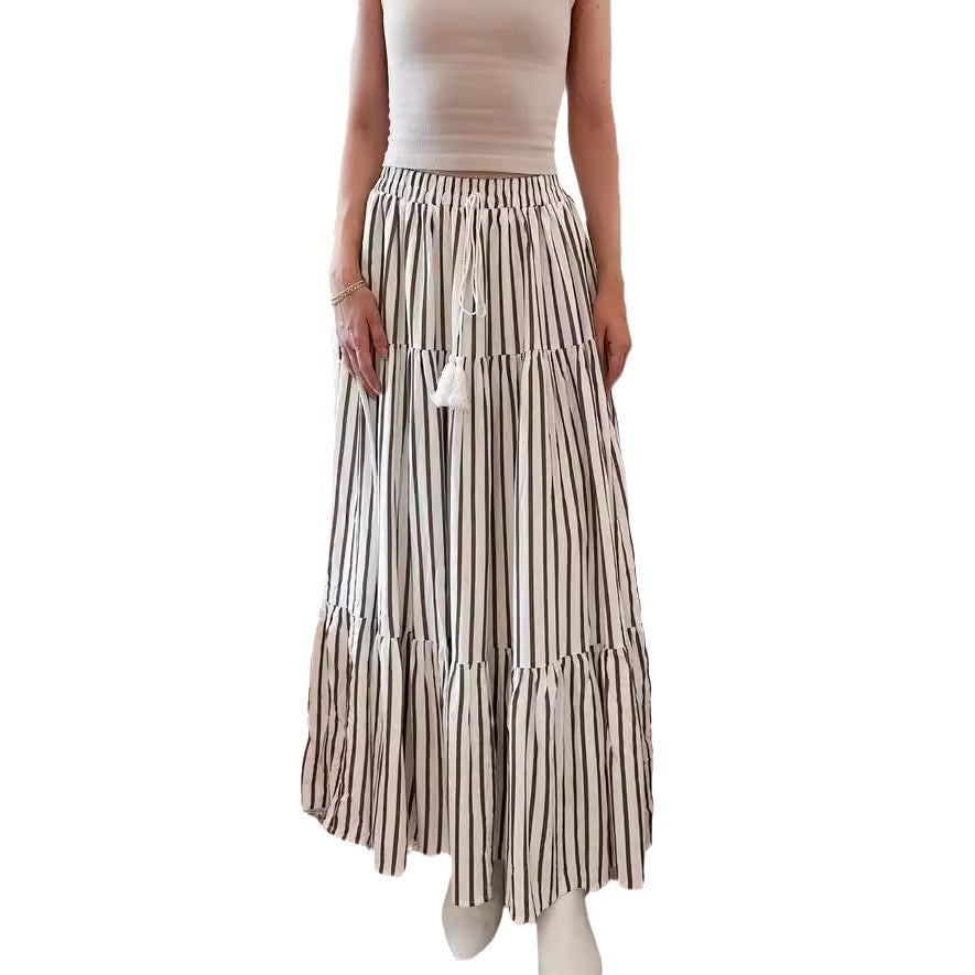 Ladies Bohemian Layered Maxi Skirt Ivyshape