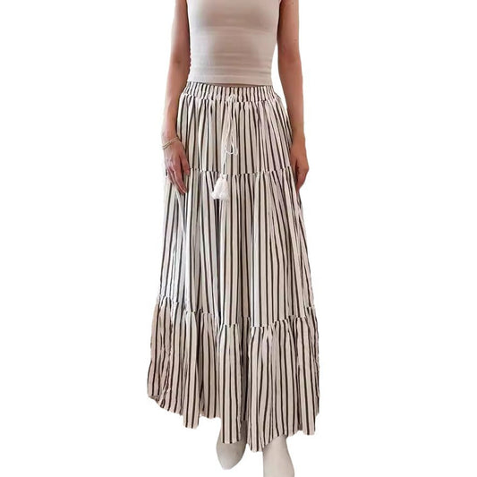 Ladies Bohemian Layered Maxi Skirt Ivyshape