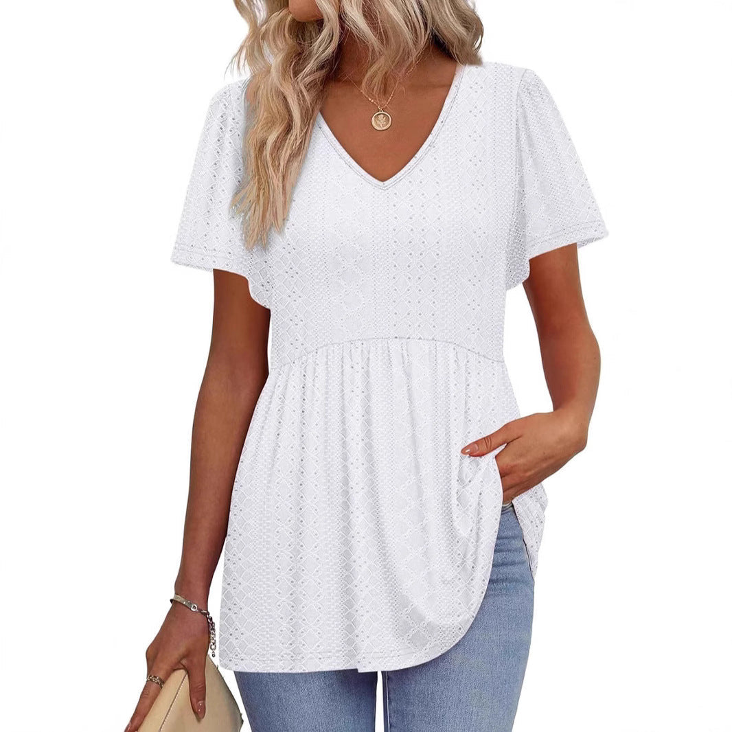 Women structured peplum top Ivyshape
