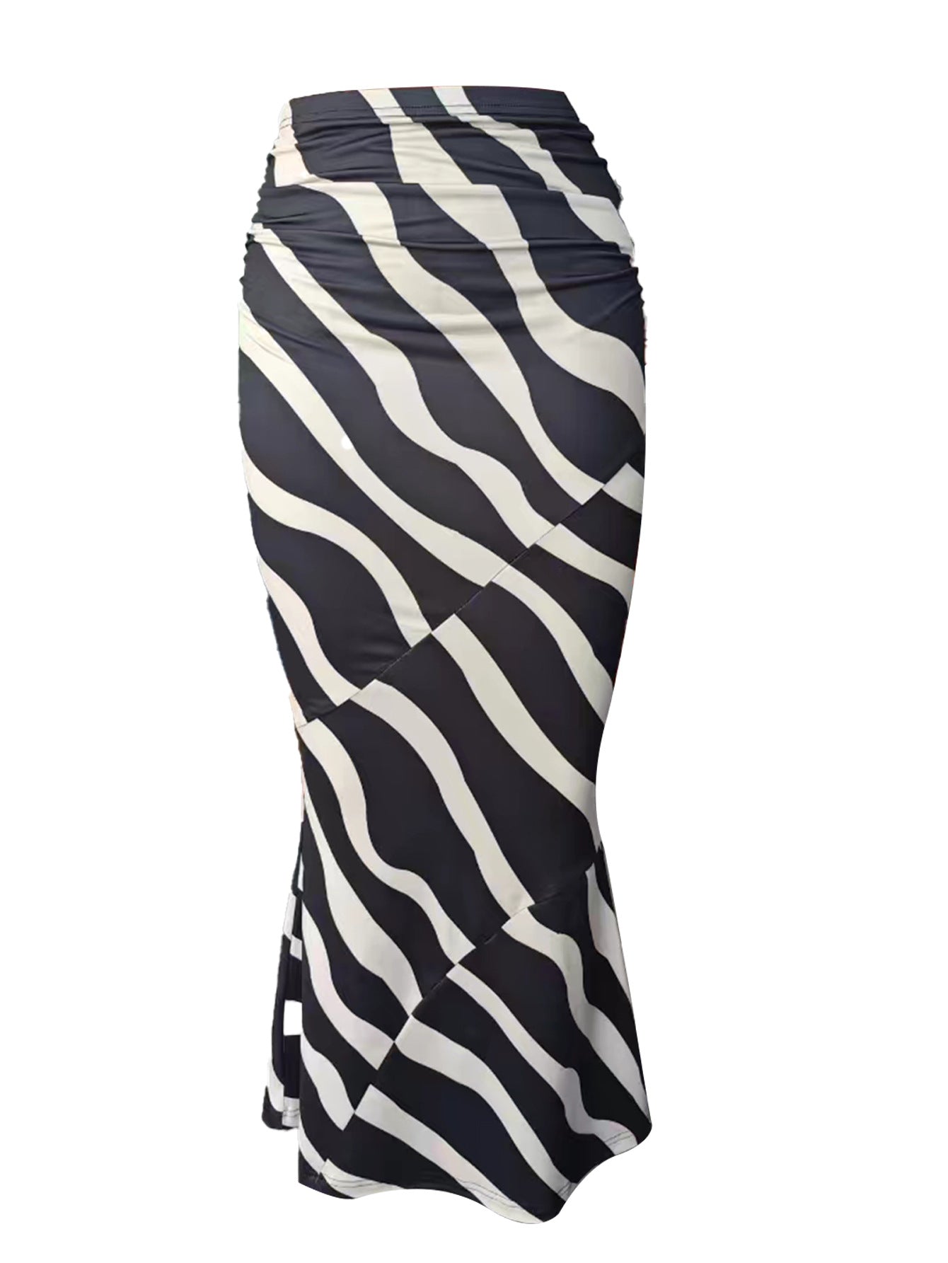 High-waisted flowy maxi skirt for women Ivyshape
