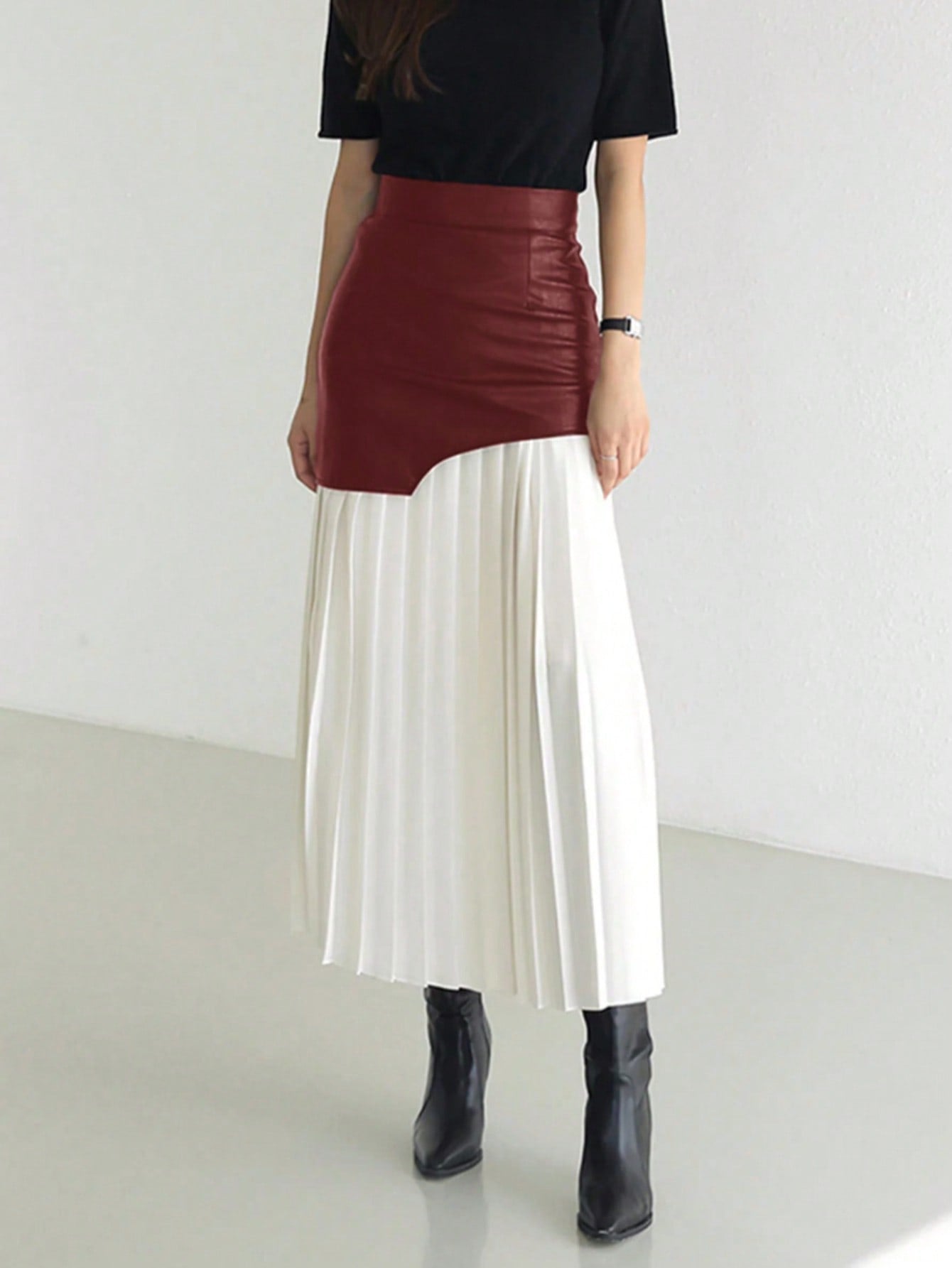 Women's Pleated Maxi Skirt Ivyshape