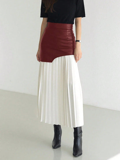 Women's Pleated Maxi Skirt Ivyshape