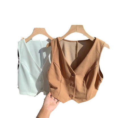 Women's cropped top with elegant cut and softly flowing fabric Ivyshape