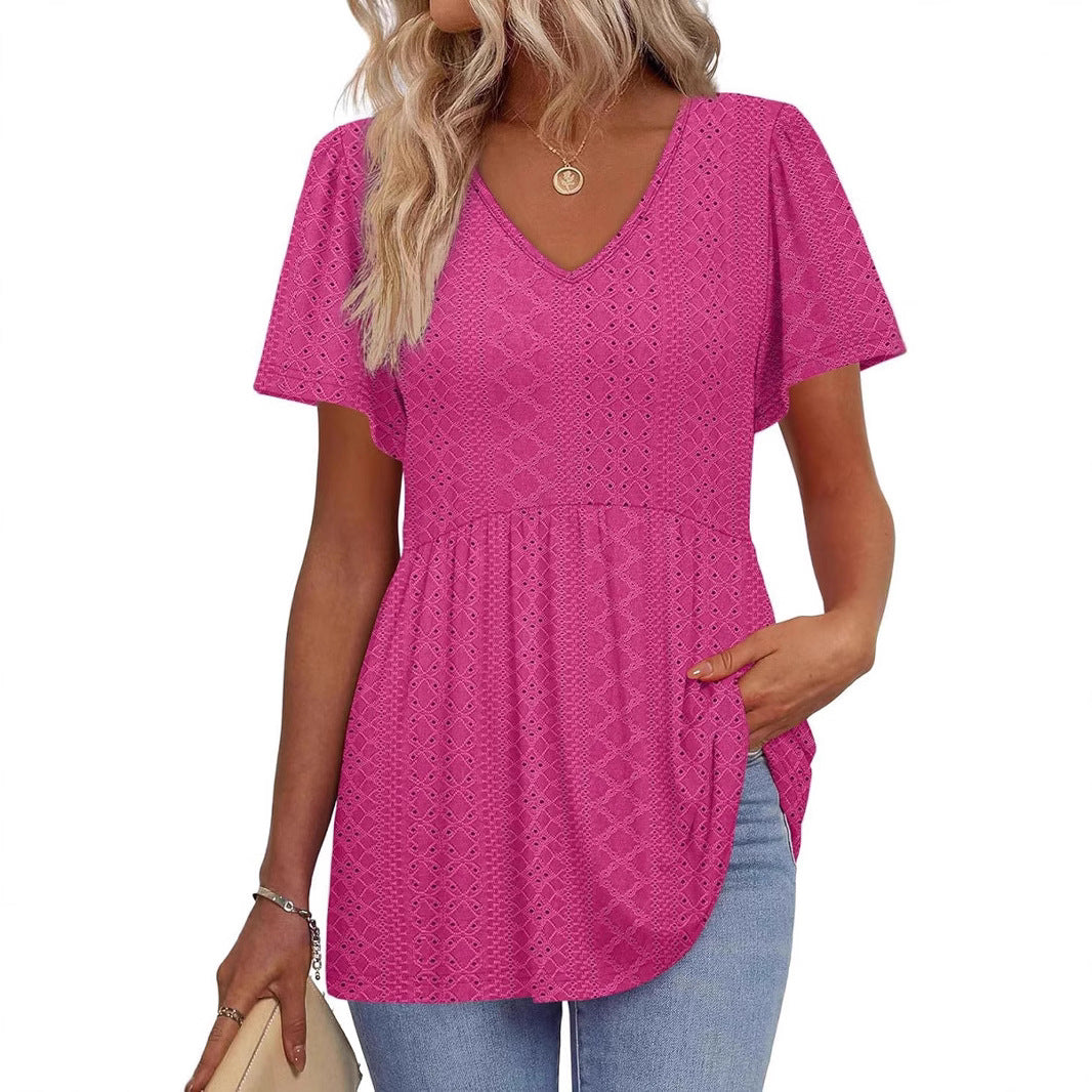 Women structured peplum top Ivyshape