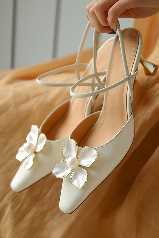 Amara™ | Pearl Flower Pointed-Toe Pumps