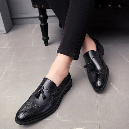 Montelino™ | Tassel Brogue Leather Loafers