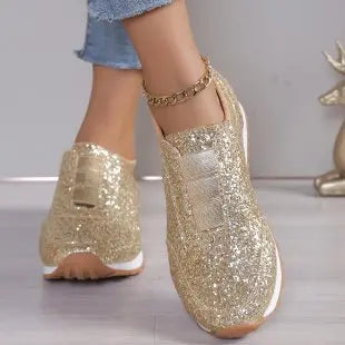Zivara™ | Glitter Slip-On Sneakers