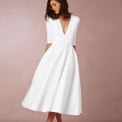 Diana - Abito midi con scollo a V