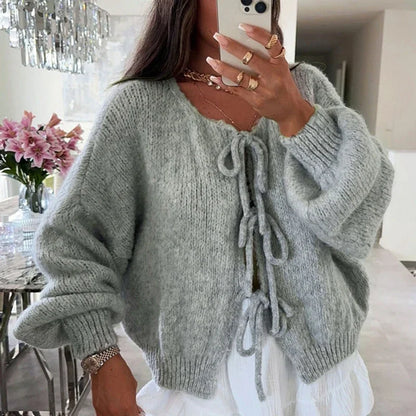 Lucrezia | Cardigan da donna con scollo a V e maniche lunghe