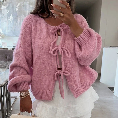 Lucrezia | Cardigan da donna con scollo a V e maniche lunghe