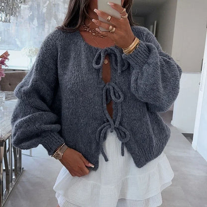 Lucrezia | Cardigan da donna con scollo a V e maniche lunghe