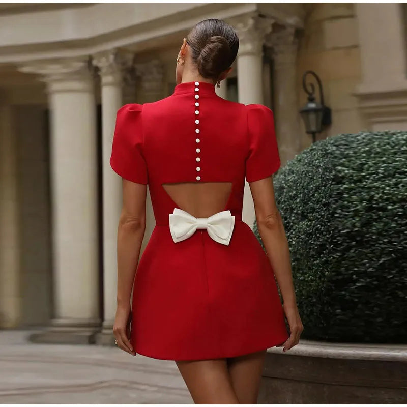 Lidia | Mini abito con papillon