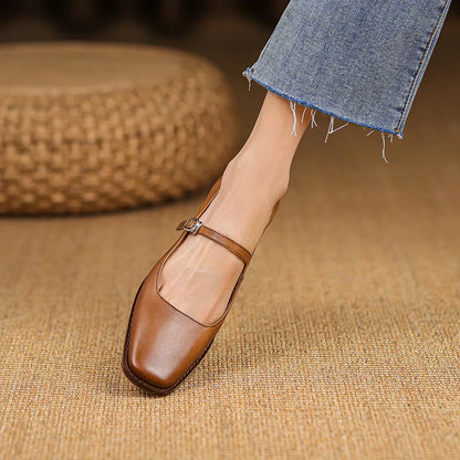 Brionne™ | Classic Leather Mary Jane Heels