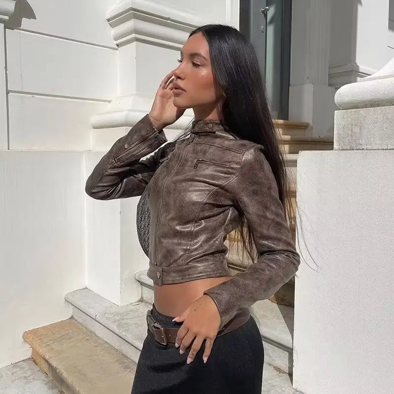 Flavia | Giacca di pelle da donna