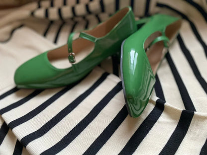 Verlina™ | Glossy Mary Jane Block Heels