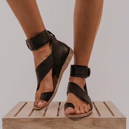 Nahara™ | Cross-Strap Ankle Sandals