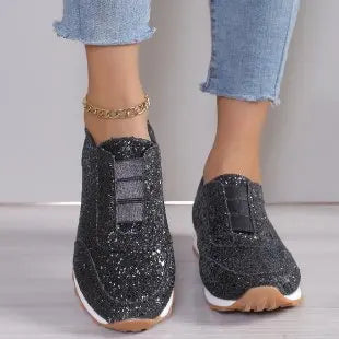 Zivara™ | Glitter Slip-On Sneakers
