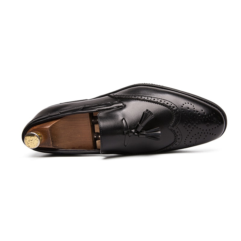 Montelino™ | Tassel Brogue Leather Loafers