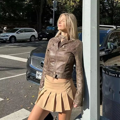 Flavia | Giacca di pelle da donna