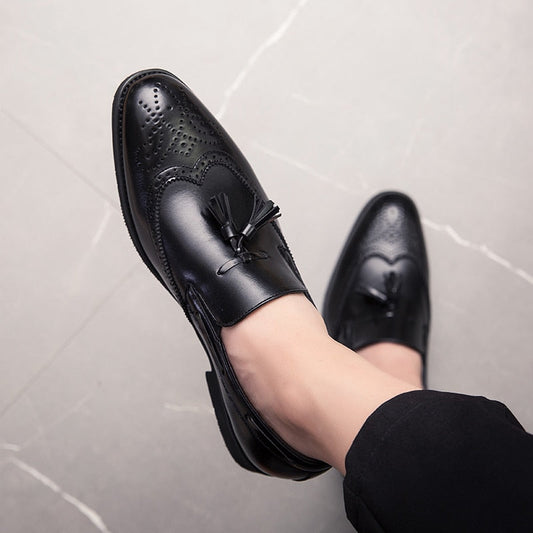 Montelino™ | Tassel Brogue Leather Loafers