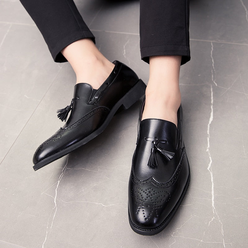 Montelino™ | Tassel Brogue Leather Loafers