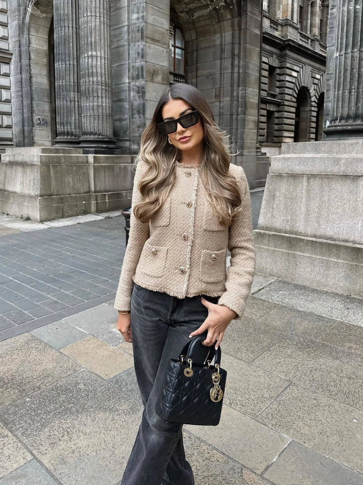 Teresa - Elegant tweed jacket for a chic spring look