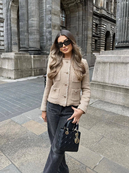 Teresa - Elegant tweed jacket for a chic spring look