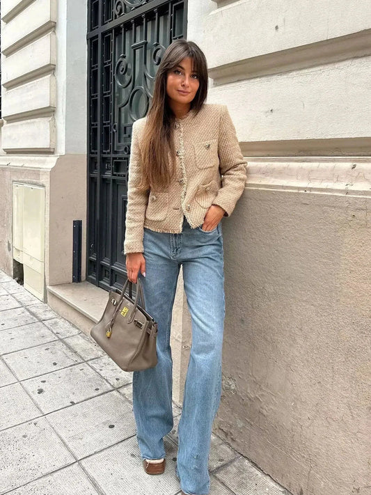 Teresa - Elegant tweed jacket for a chic spring look