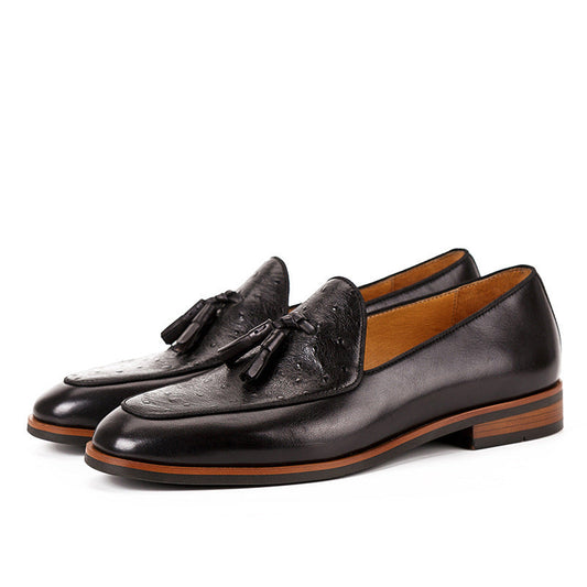 Ethan - Mocassini in pelle con nappe