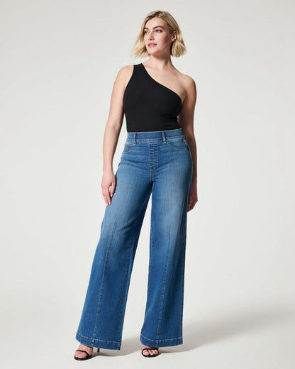 Elena | Jeans casual da donna a vita alta e gamba larga