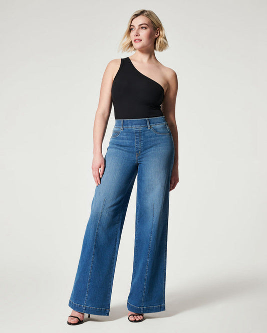 Elena | Jeans casual da donna a vita alta e gamba larga