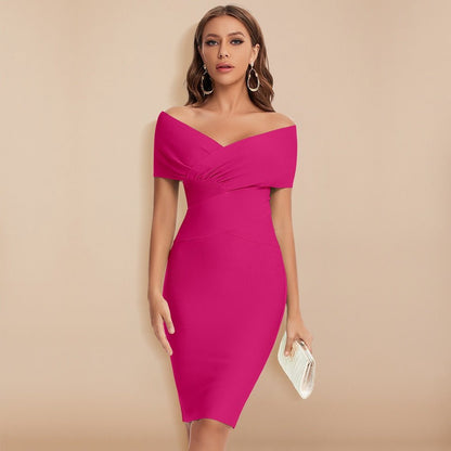 Evrielle | Elegante abito a fascia con scollo a V