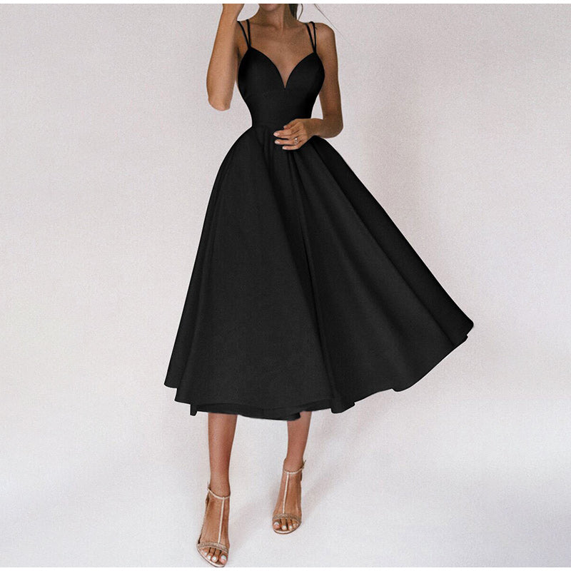 Gabriah | Abito elegante con scollatura a V e spalline
