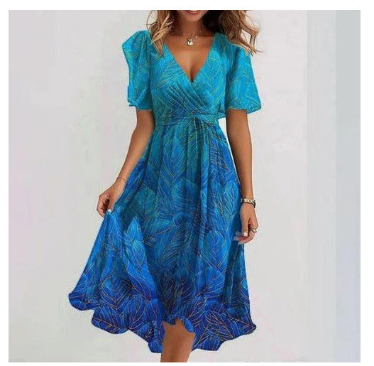 Laika - Floral chiffon midi summer dress