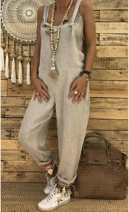Mila - Women's linen jumpsuit