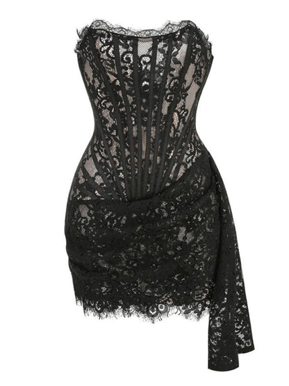 Lorelia | Elegance Spitze Korsett Minikleid