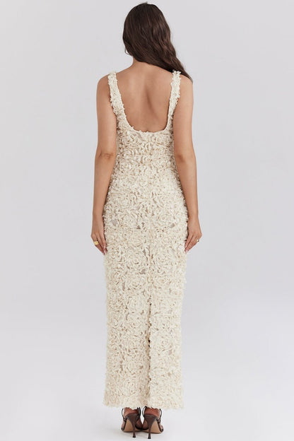 Ahna™ | 3D Floral Mesh Petal Dress