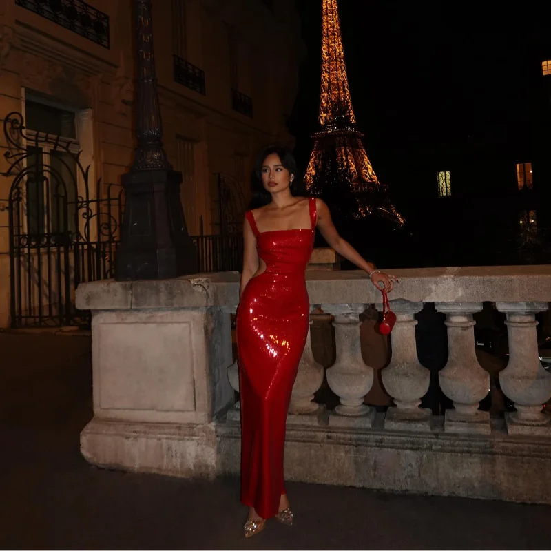 Shay™ Sequin Cut-Out Maxi Dress